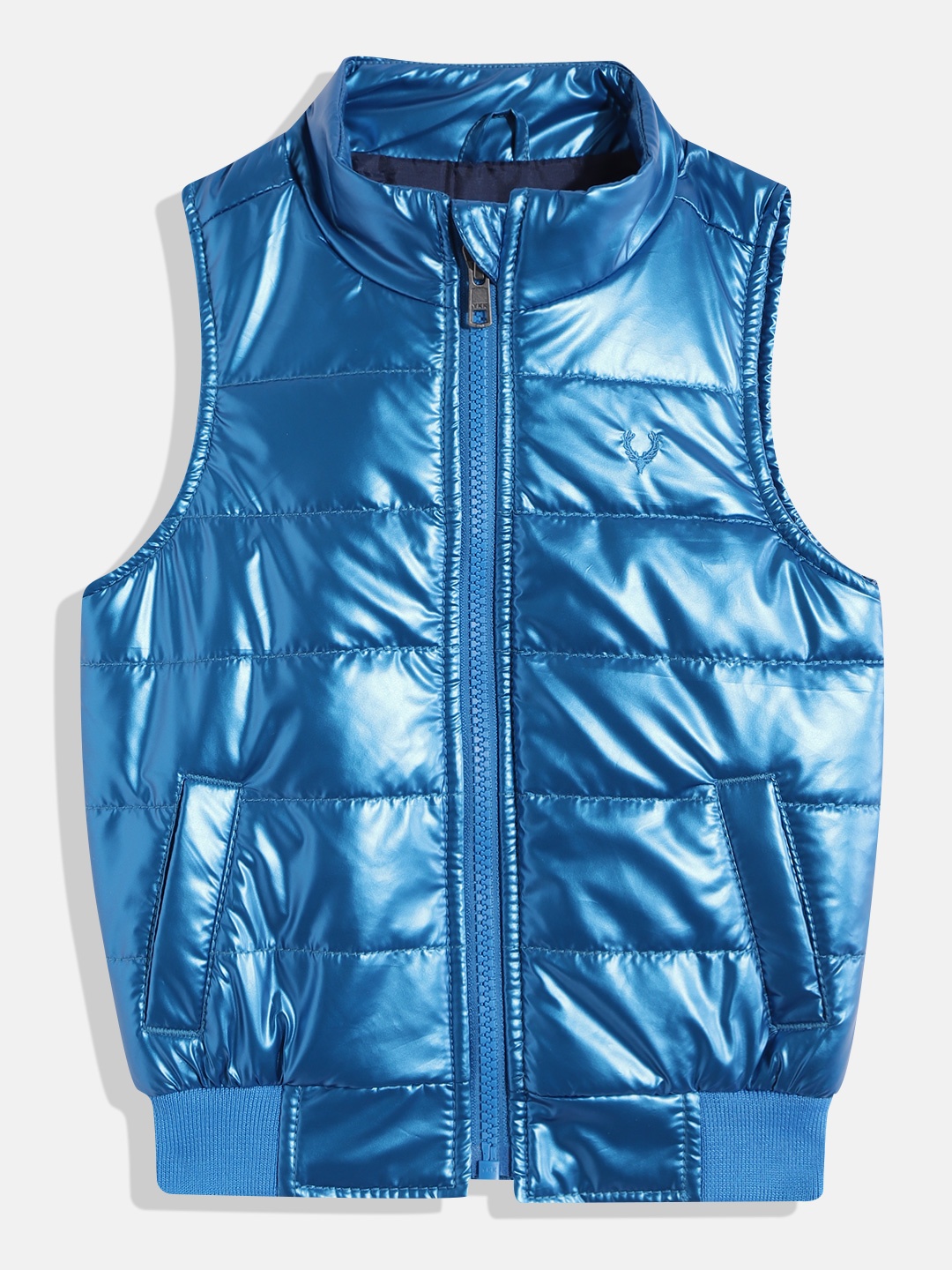 

Allen Solly Junior Boys Blue Solid Bomber Jacket