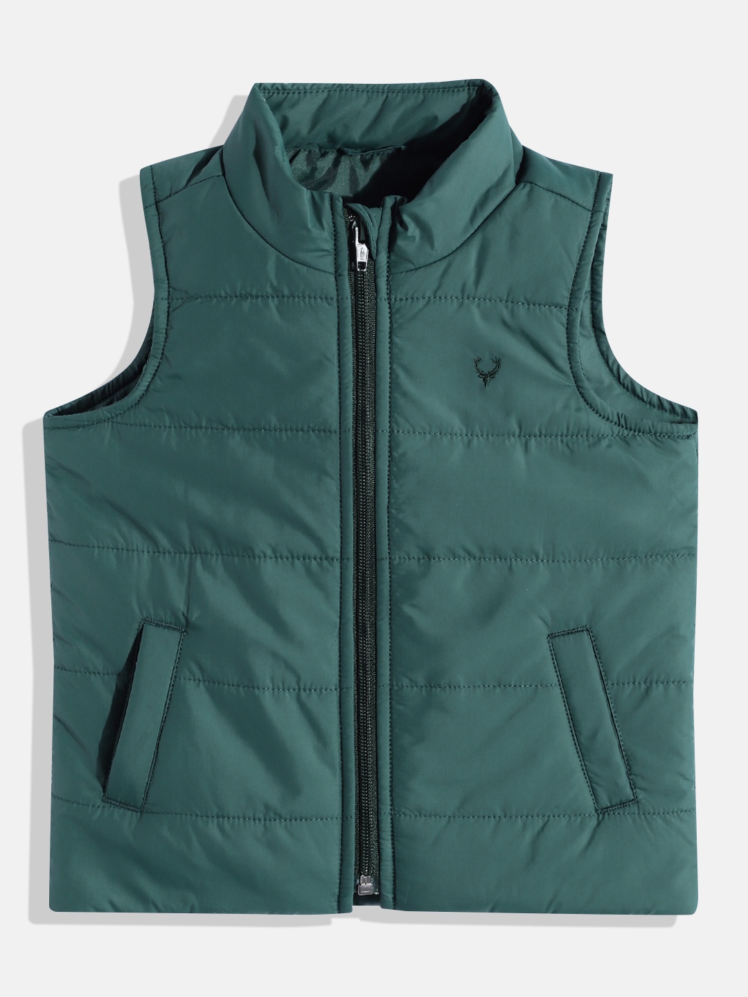 

Allen Solly Junior Boys Green Solid Padded Jacket