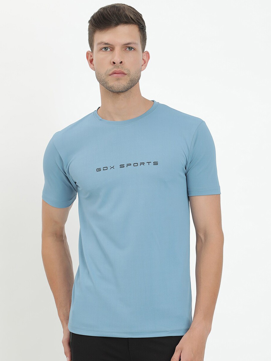 

V2 Value & Variety Men Blue Typography T-shirt