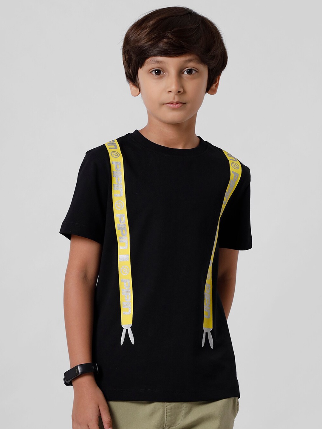 

PIPIN Boys Black T-shirt