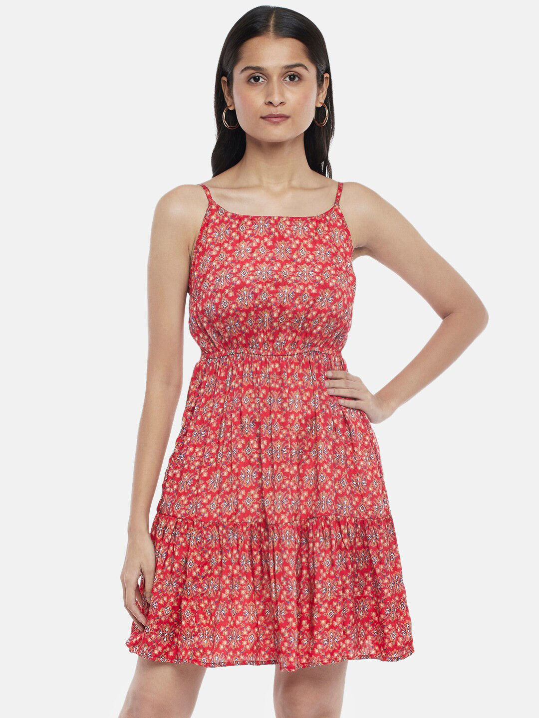 

People Pink Floral Dress