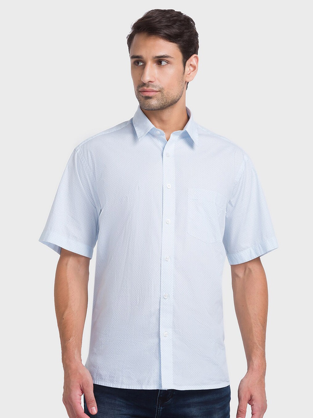 

ColorPlus Men Blue Casual Shirt