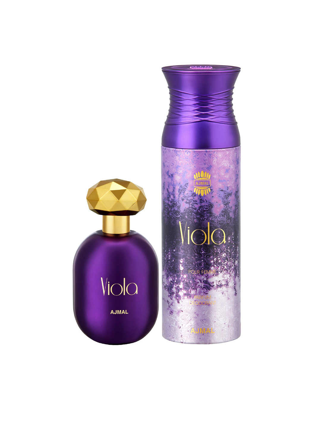 

Ajmal Women Set of Viola Deodorant Spray 200 ml & Eau De Parfum 75 ml, Purple
