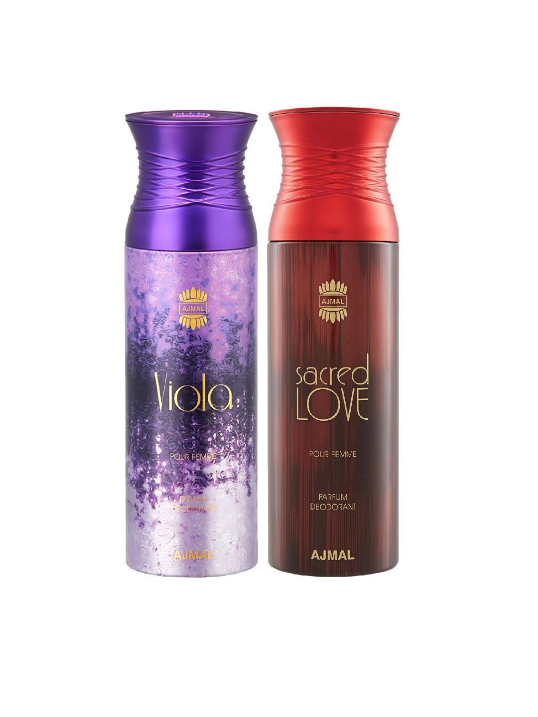 

Ajmal Set Of 2 Viola & Sacred Love Deodorant Sprays, Purple