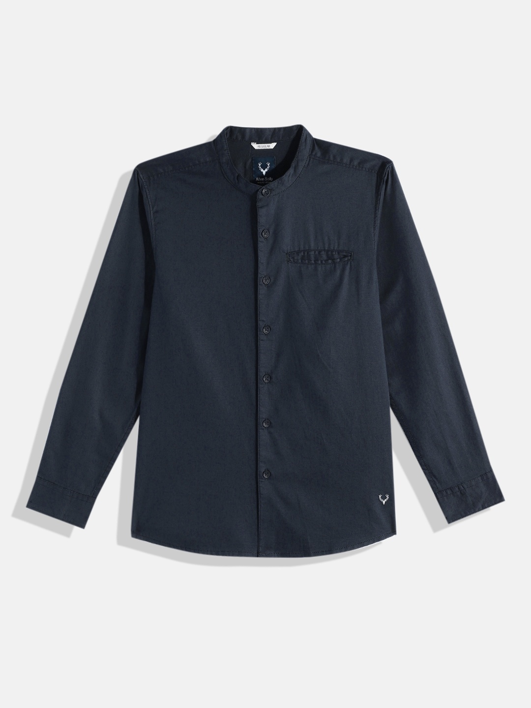 

Allen Solly Junior Boys Navy Blue Pure Cotton Casual Shirt