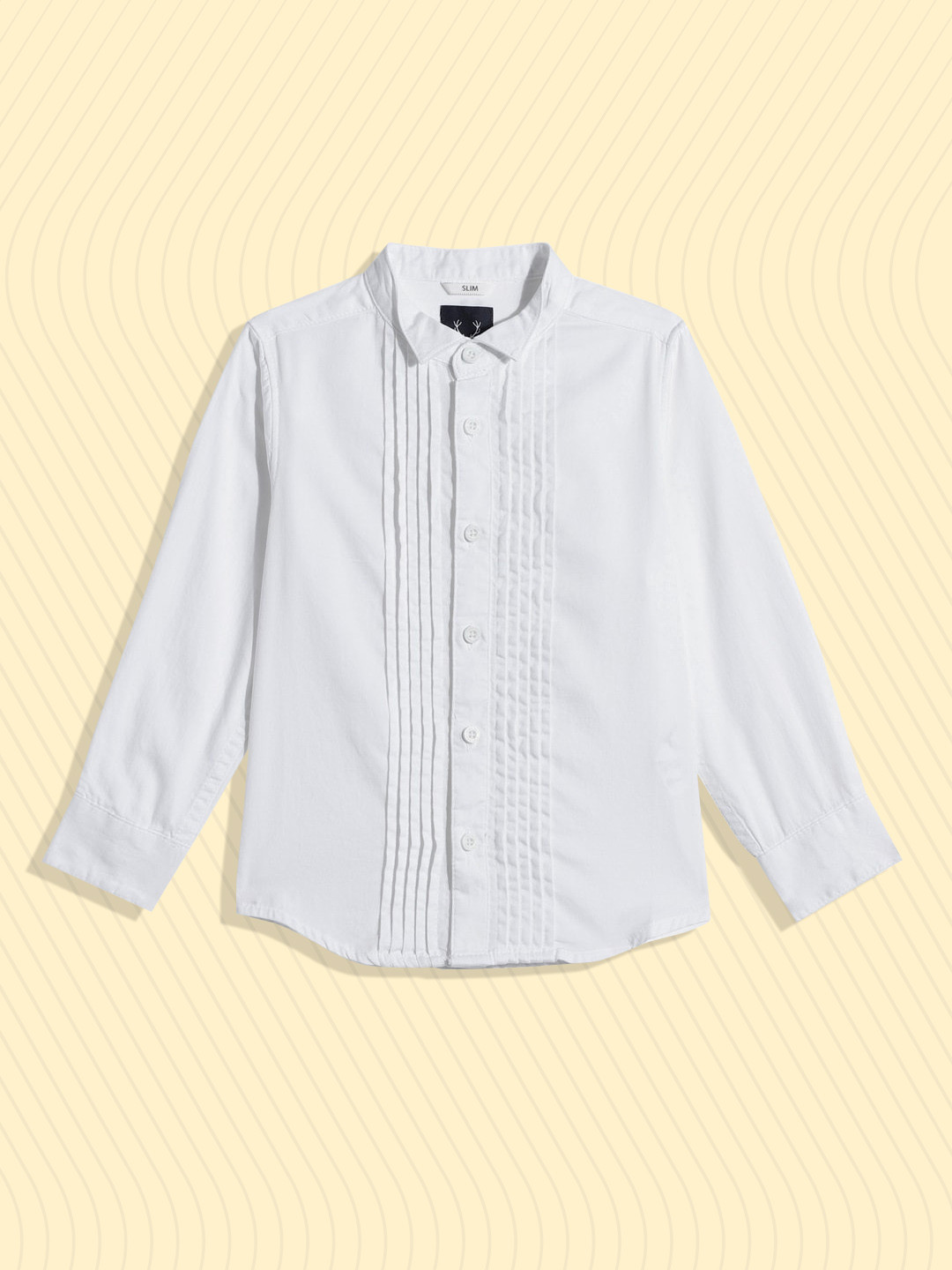 

Allen Solly Junior Boys White Solid Pure Cotton Casual Shirt