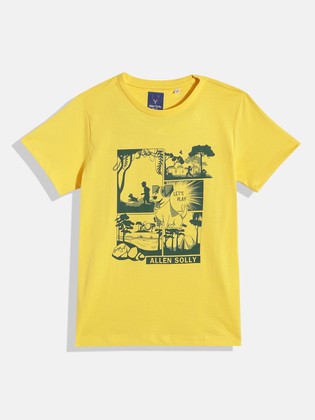 

Allen Solly Junior Boys Graphic Printed T-shirt, Yellow