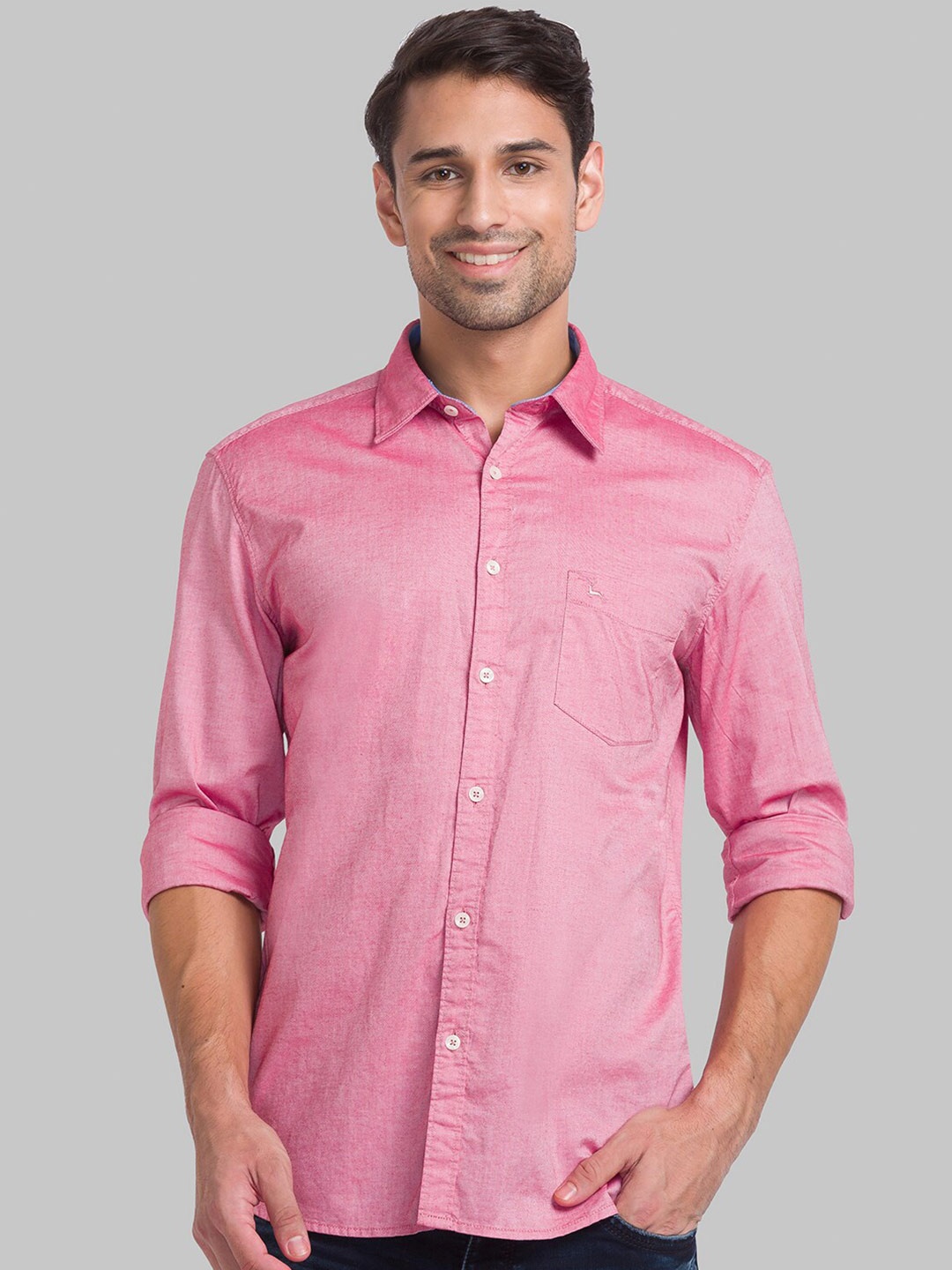 

Parx Men Red Slim Fit Casual Shirt