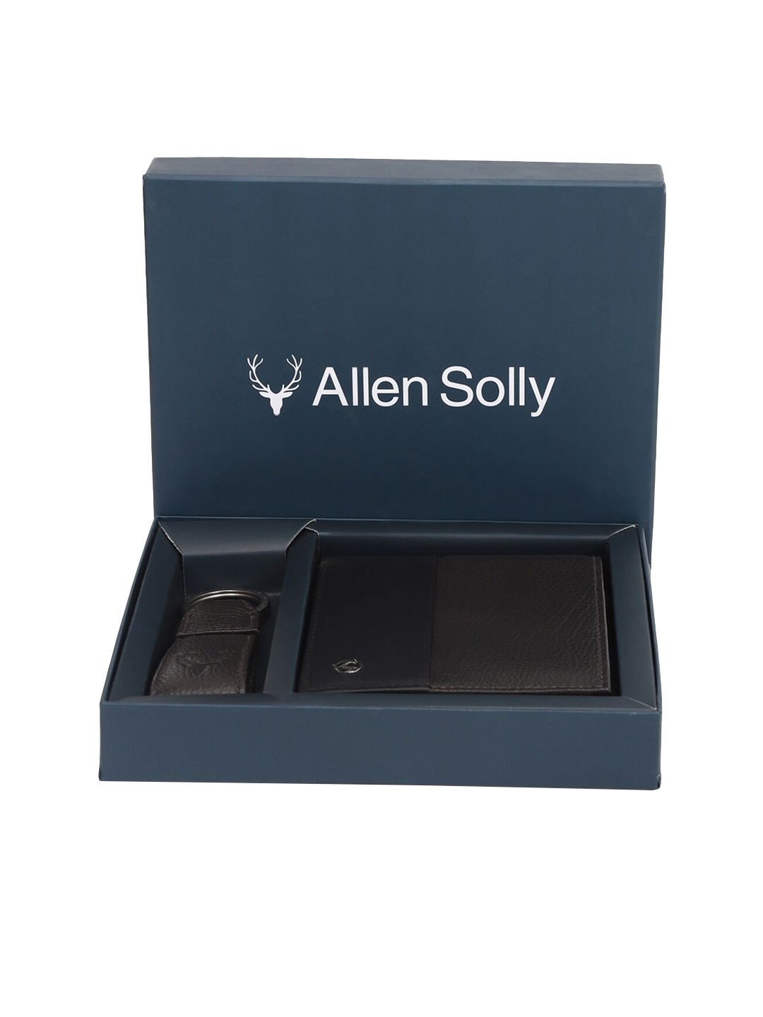 

Allen Solly Men Black Solid Leather Accessory Gift Set