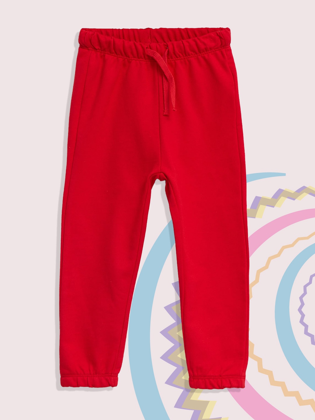 

LC Waikiki Boys Red Solid Pure Cotton Joggers