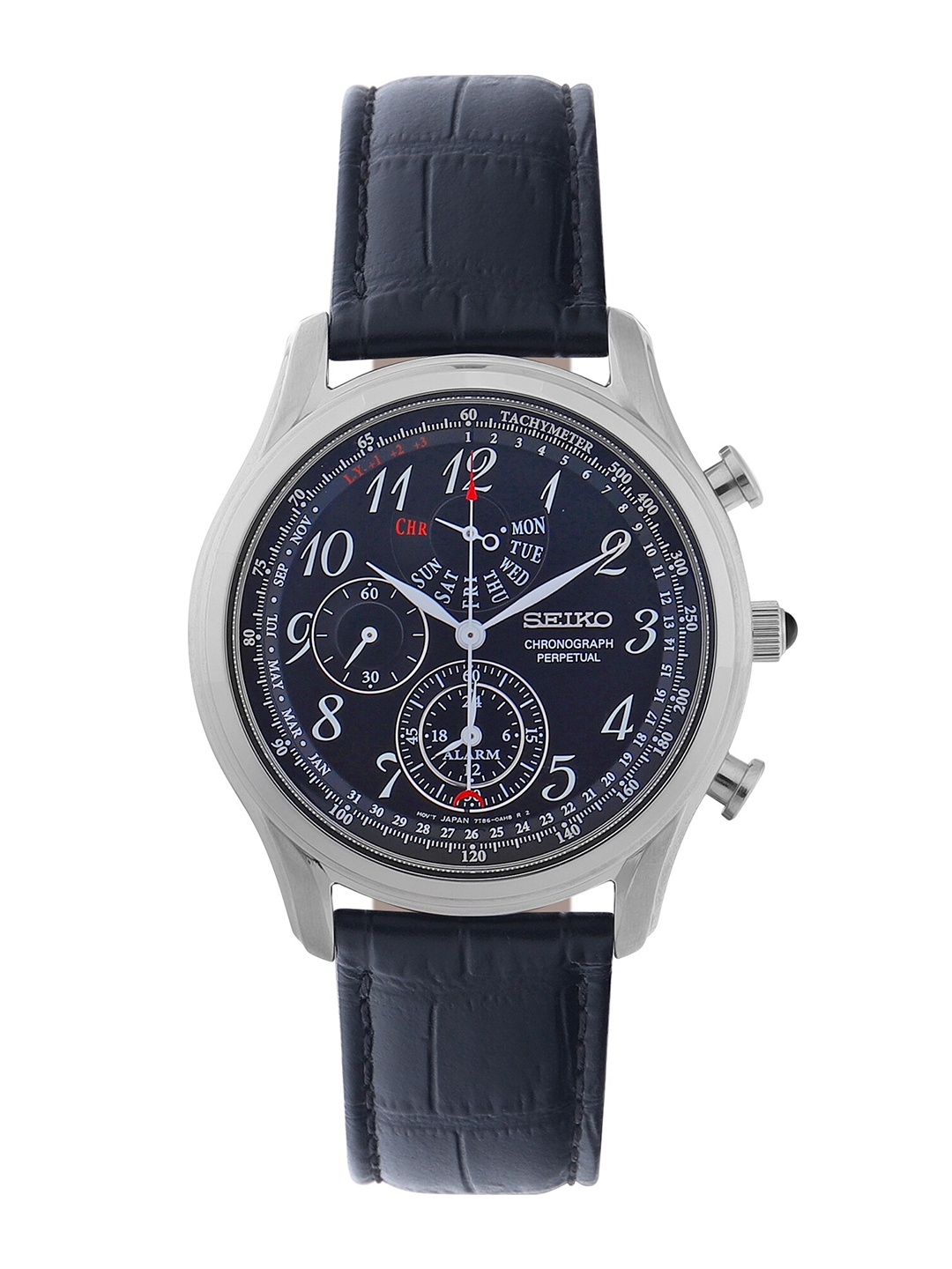 

SEIKO Men Dial & Black Leather Straps Analogue Watch SAMASPC255P1
