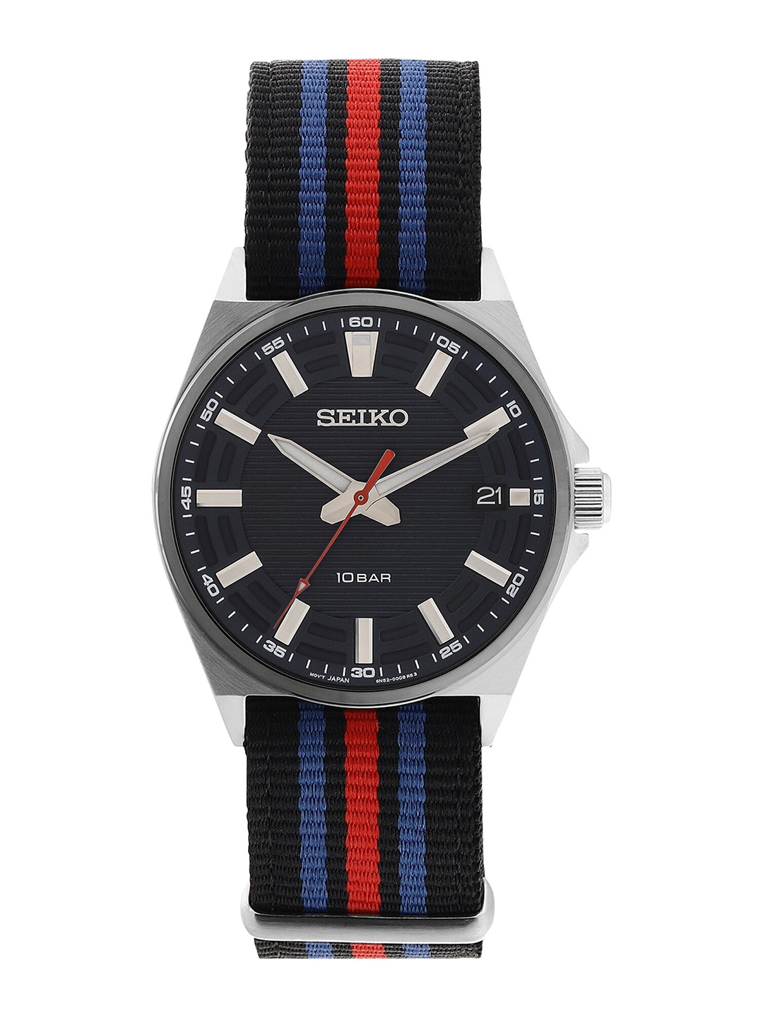 

SEIKO Men Dial & Multicoloured Straps Analogue Watch SAMASUR509P1, Blue