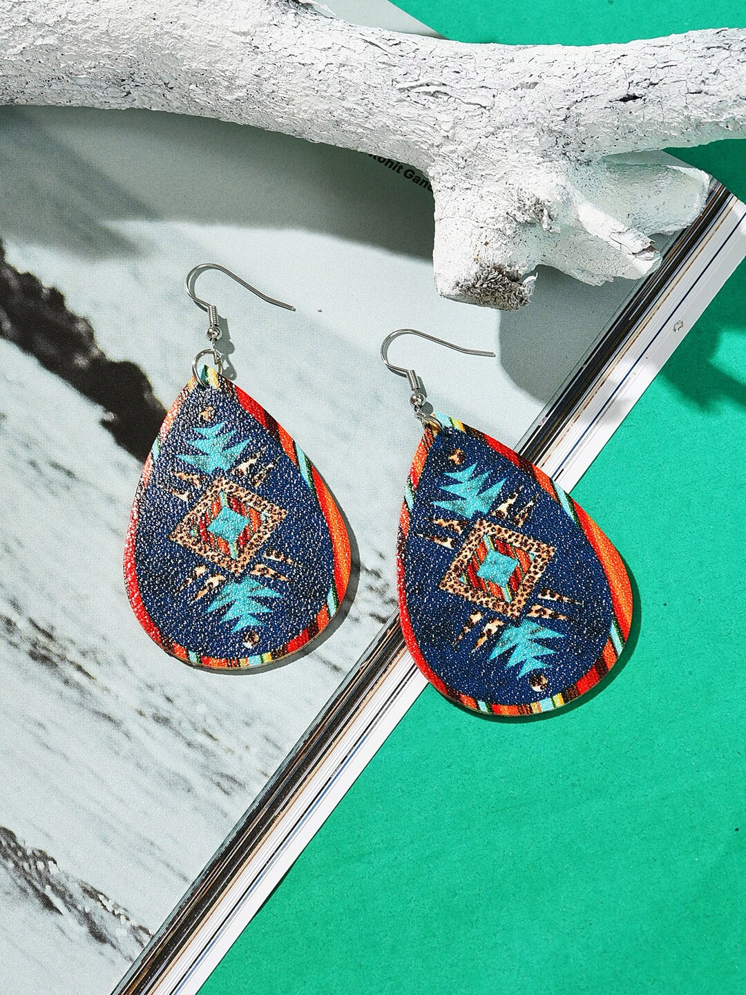 

SOHI Multicoloured Contemporary Drop Earrings, Multi