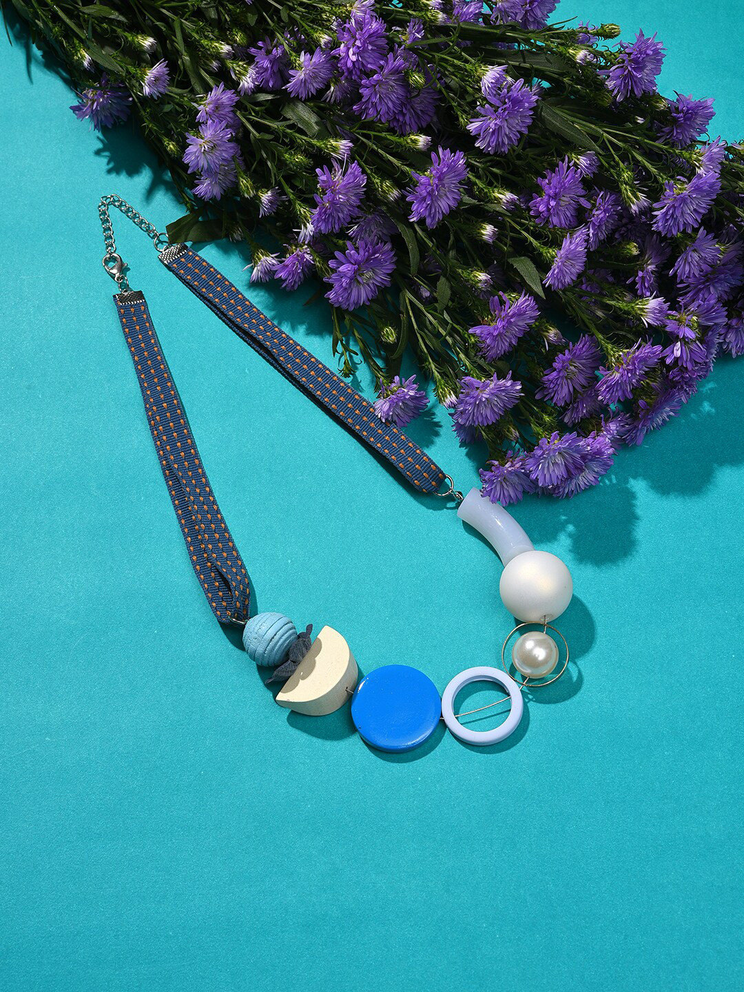 

SOHI Gold-Toned & White Gold-Plated Necklace