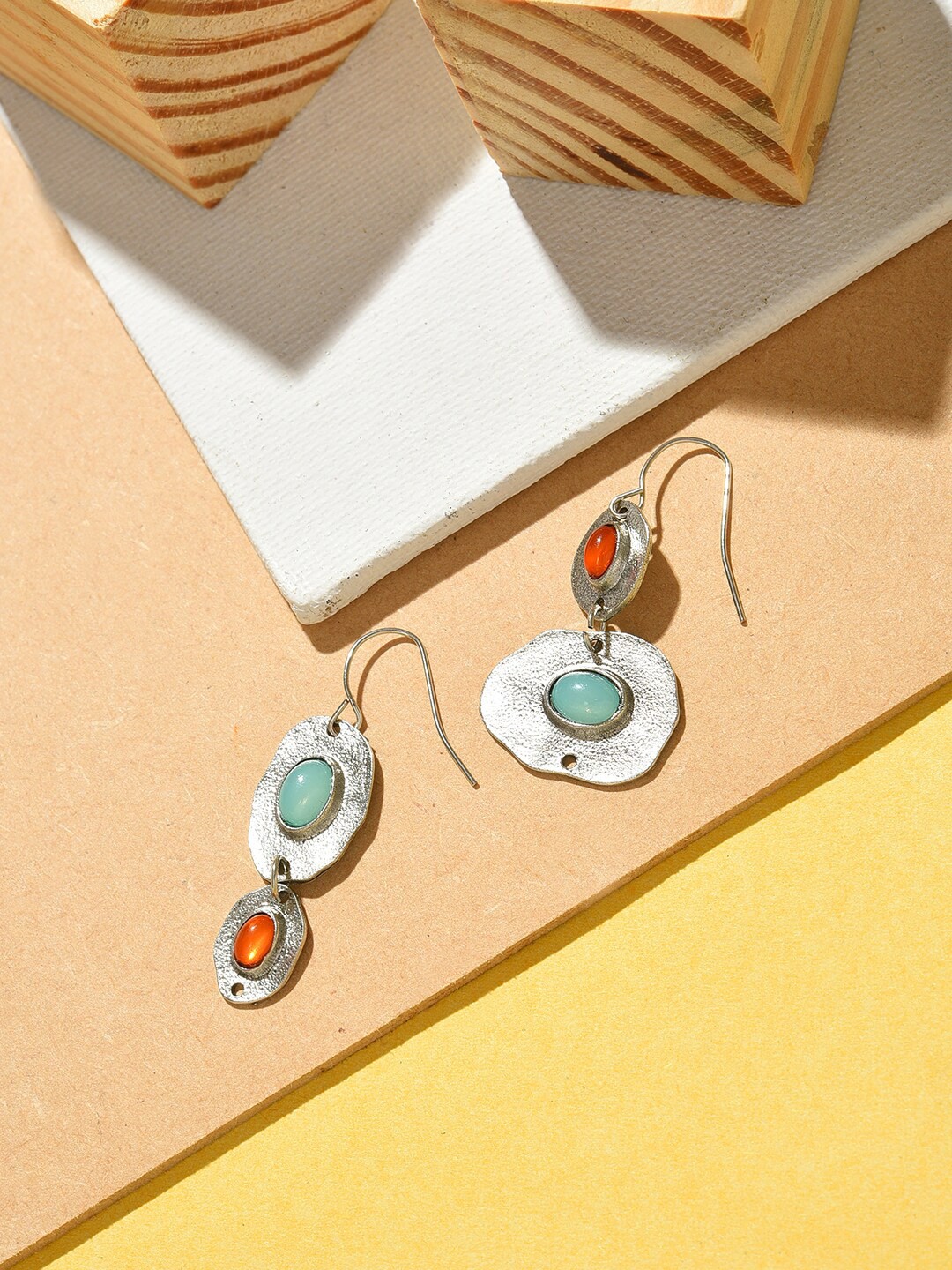 

SOHI Multicoloured Contemporary Drop Earrings, Multi