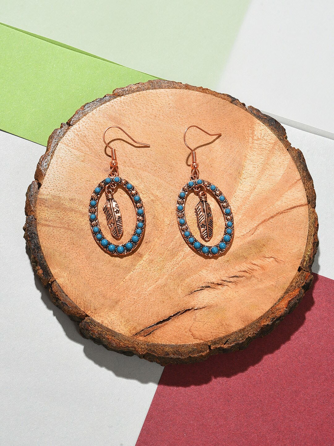 

SOHI Multicoloured Contemporary Drop Earrings, Multi