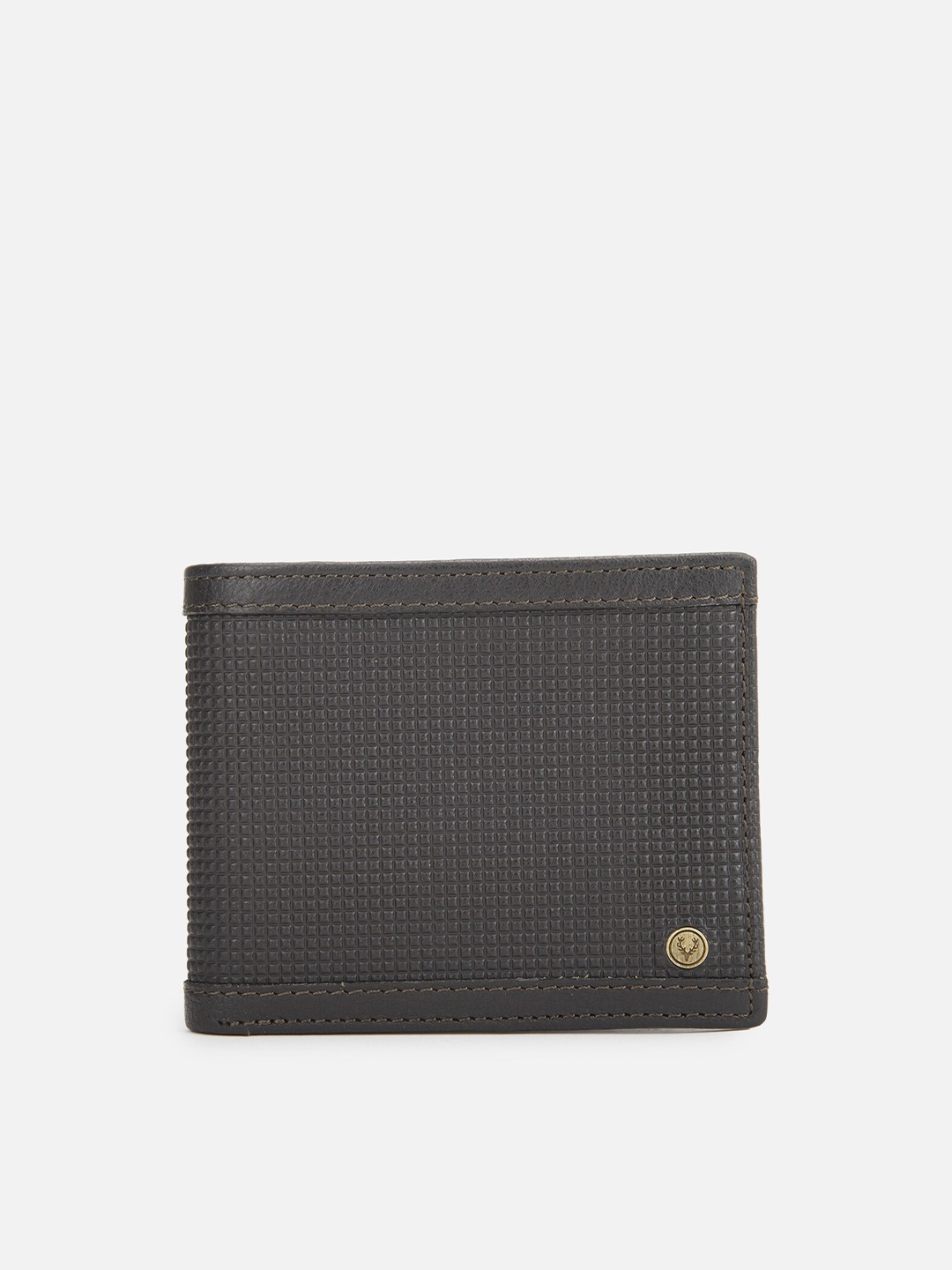 

Allen Solly Men Grey Textured Leather Money Clip