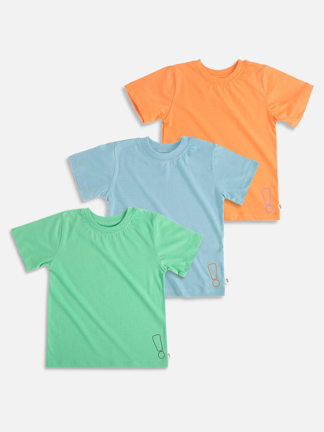 

You Got Plan B Boys Pack of 3 Pure Cotton T-shirt, Blue