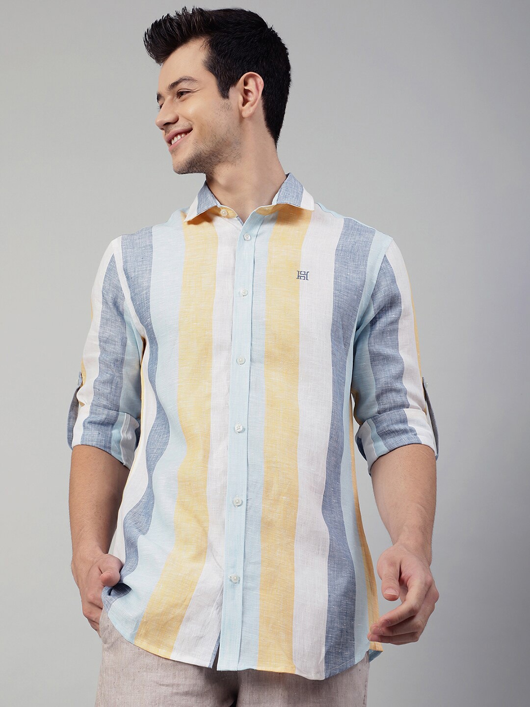 

HARSAM Men Multicoloured Checked Casual Shirt, Multi