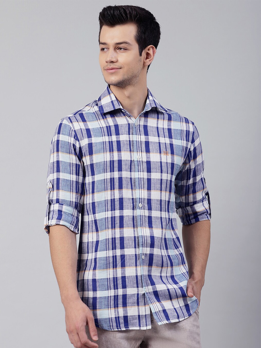 

HARSAM Men Multicoloured Tartan Checks Checked Casual Shirt, Multi