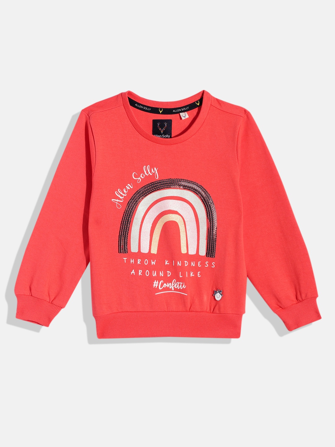 

Allen Solly Junior Girls Pink Embellished Sweatshirt