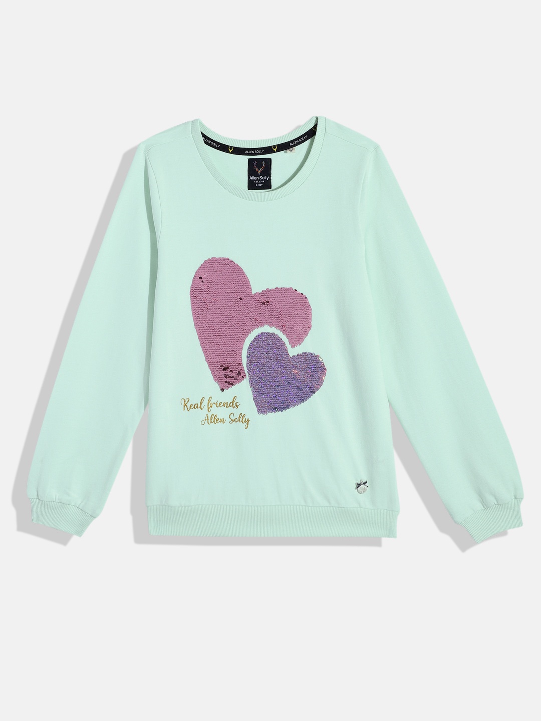 

Allen Solly Junior Girls Green Flip Sequins Sweatshirt