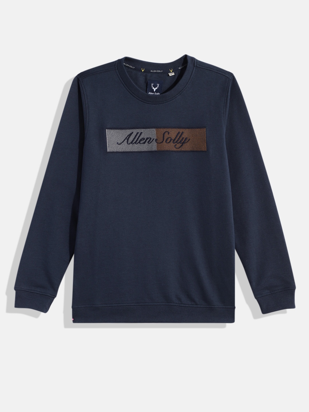 

Allen Solly Junior Boys Printed Pure Cotton Sweatshirt, Navy blue