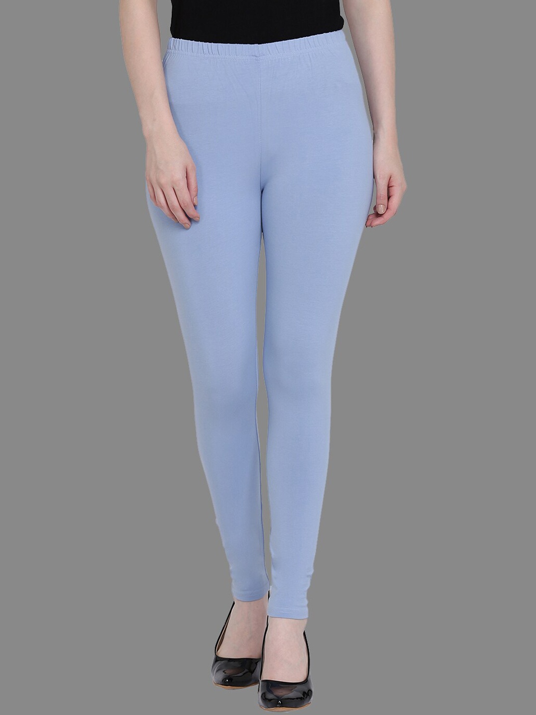 

SPIFFY Women Blue Solid Ankle Length Leggings