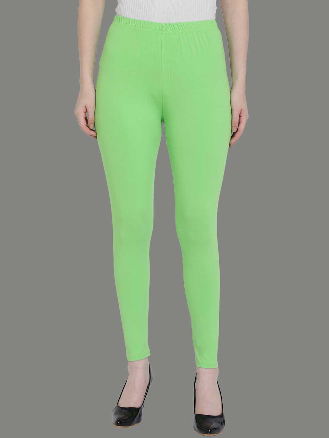 

SPIFFY Women Green Solid Ankle Length Leggings