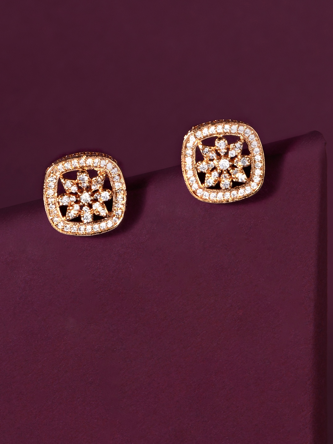 

Fida Gold-Toned Spherical Studs Earrings