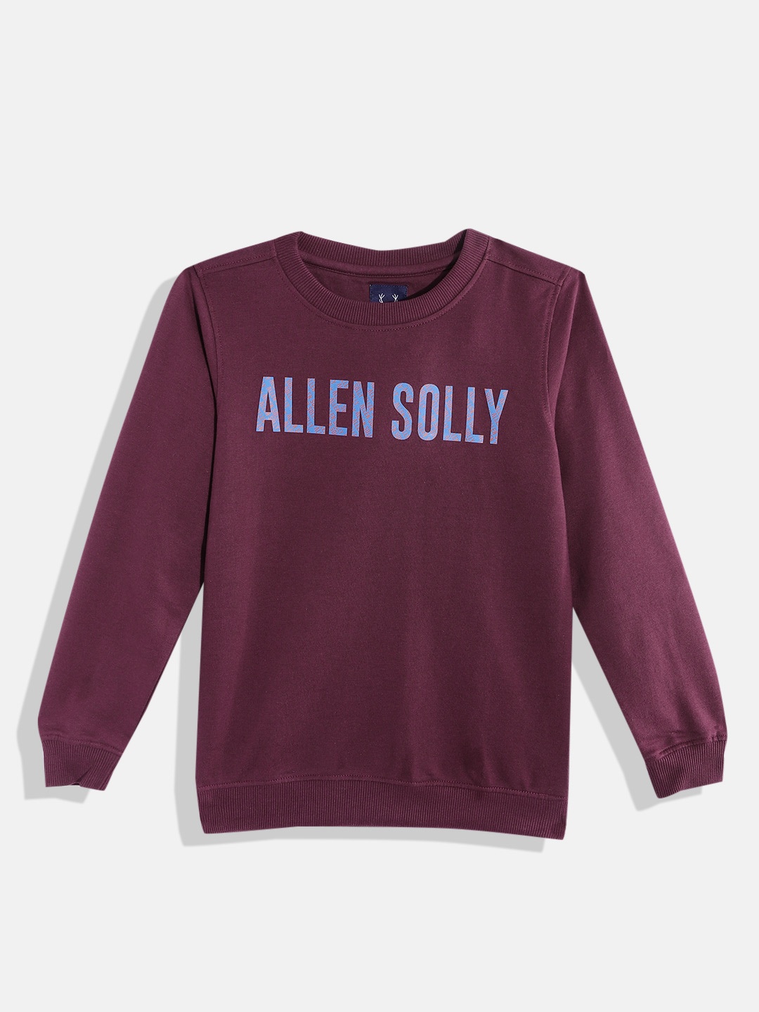 

Allen Solly Junior Boys Purple & Blue Brand Logo Print Sweatshirt