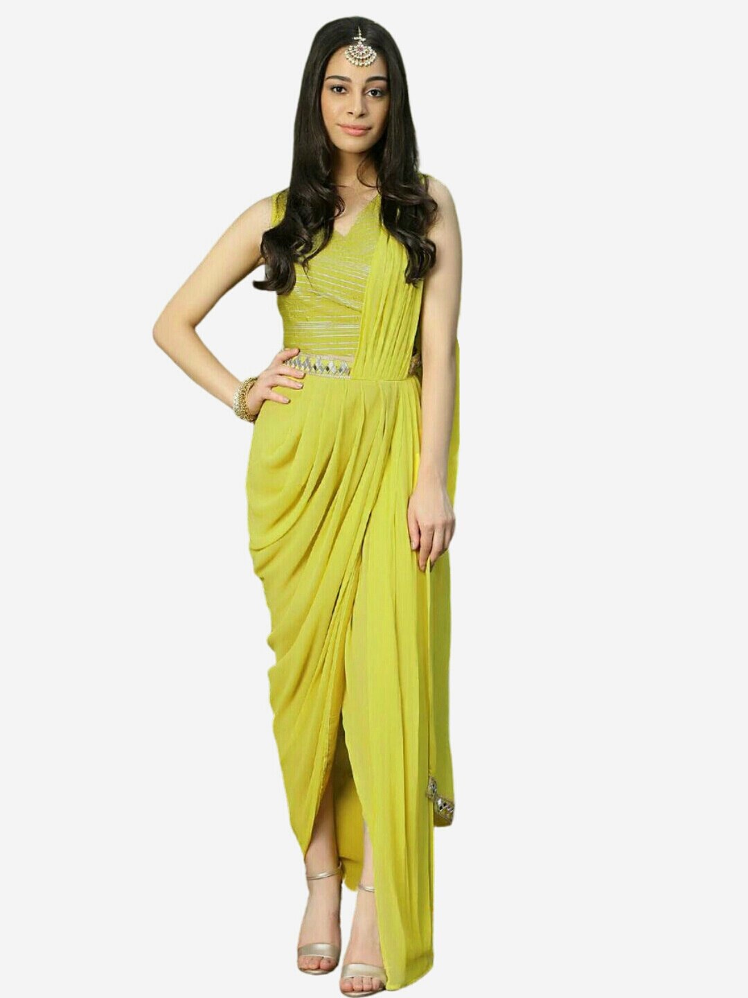 

Alaya By Stage3 Green Saree