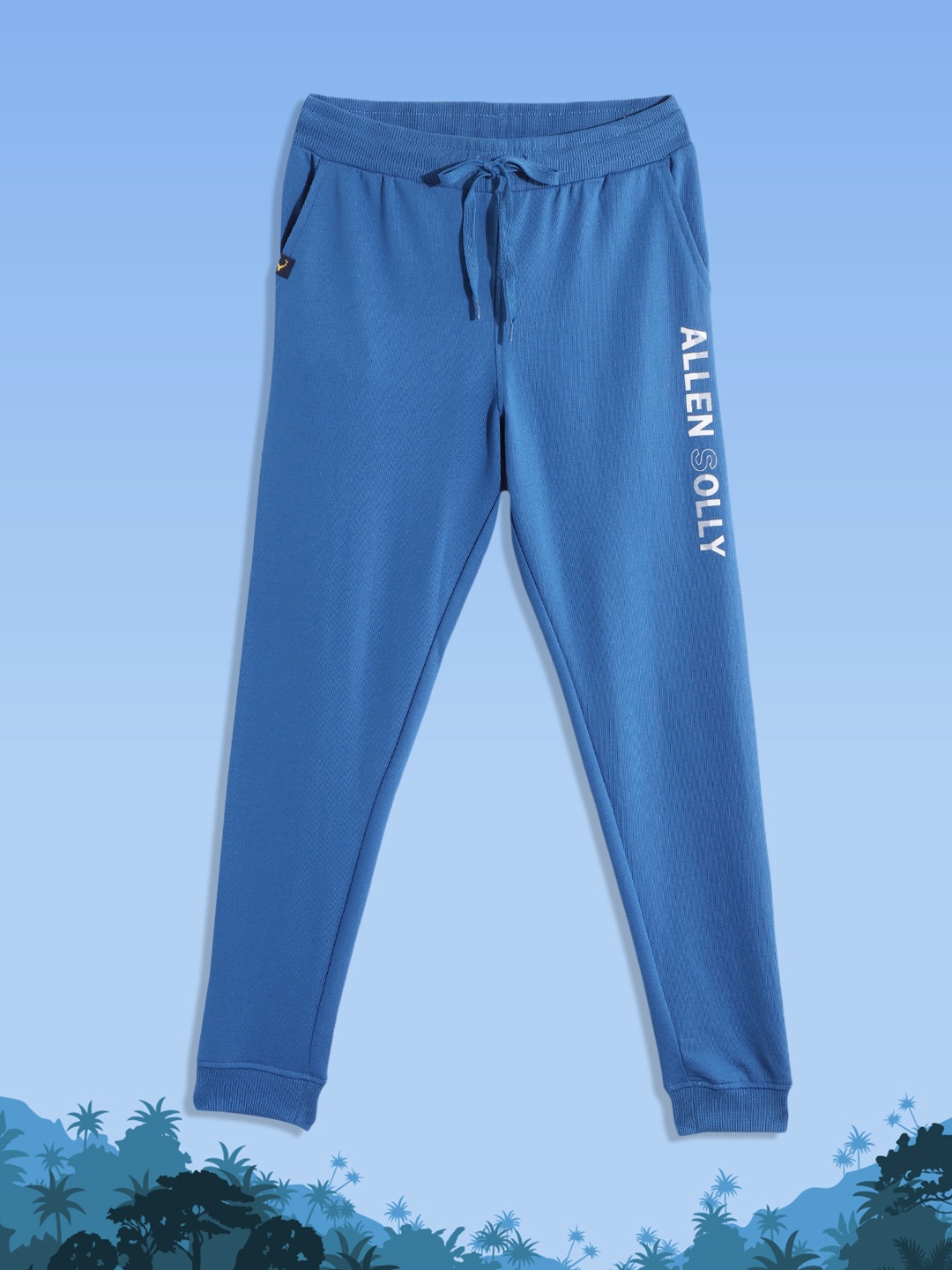 

Allen Solly Junior Boys Blue Solid Joggers