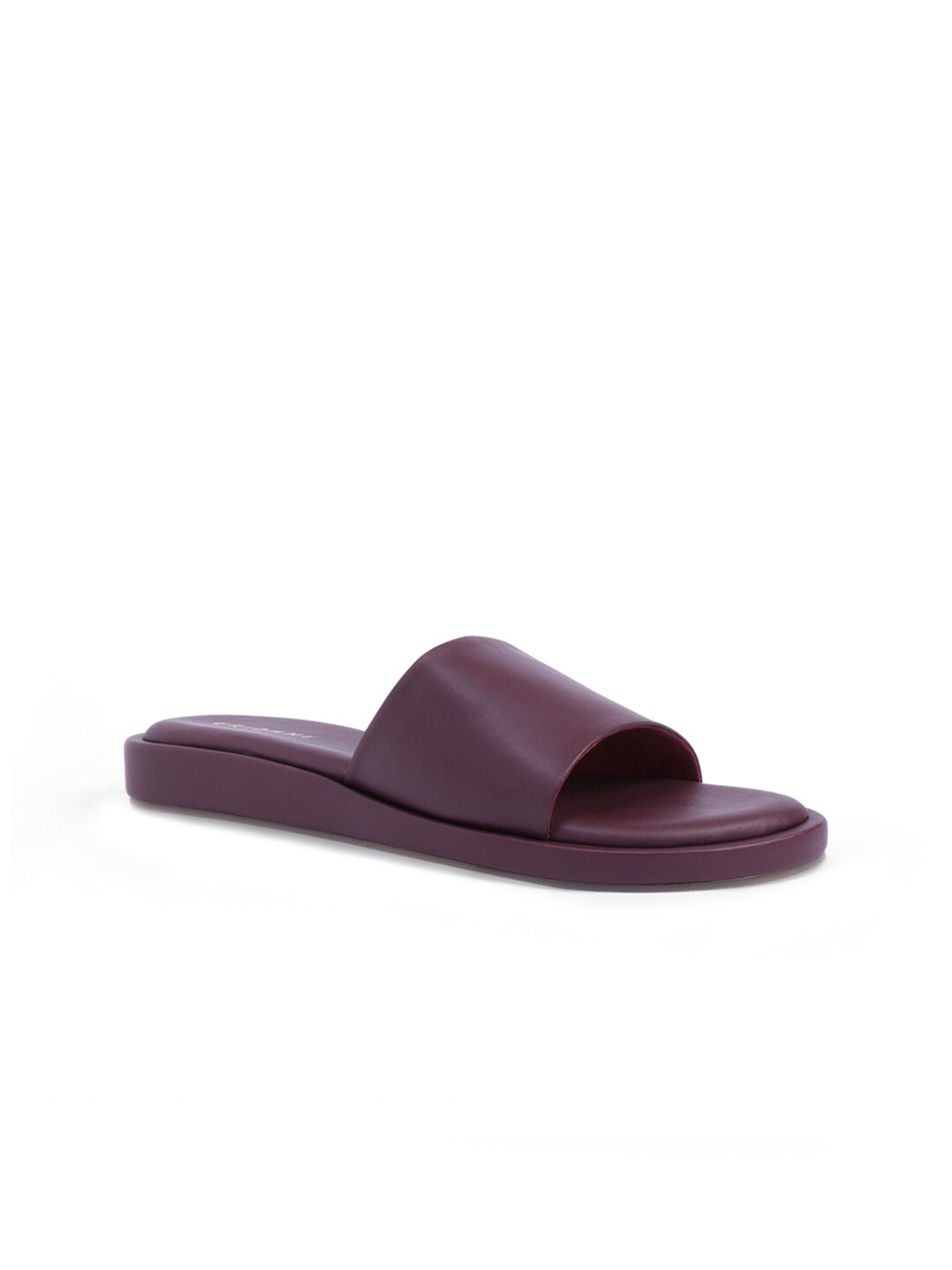 

ERIDANI Women Maroon Open Toe Flats