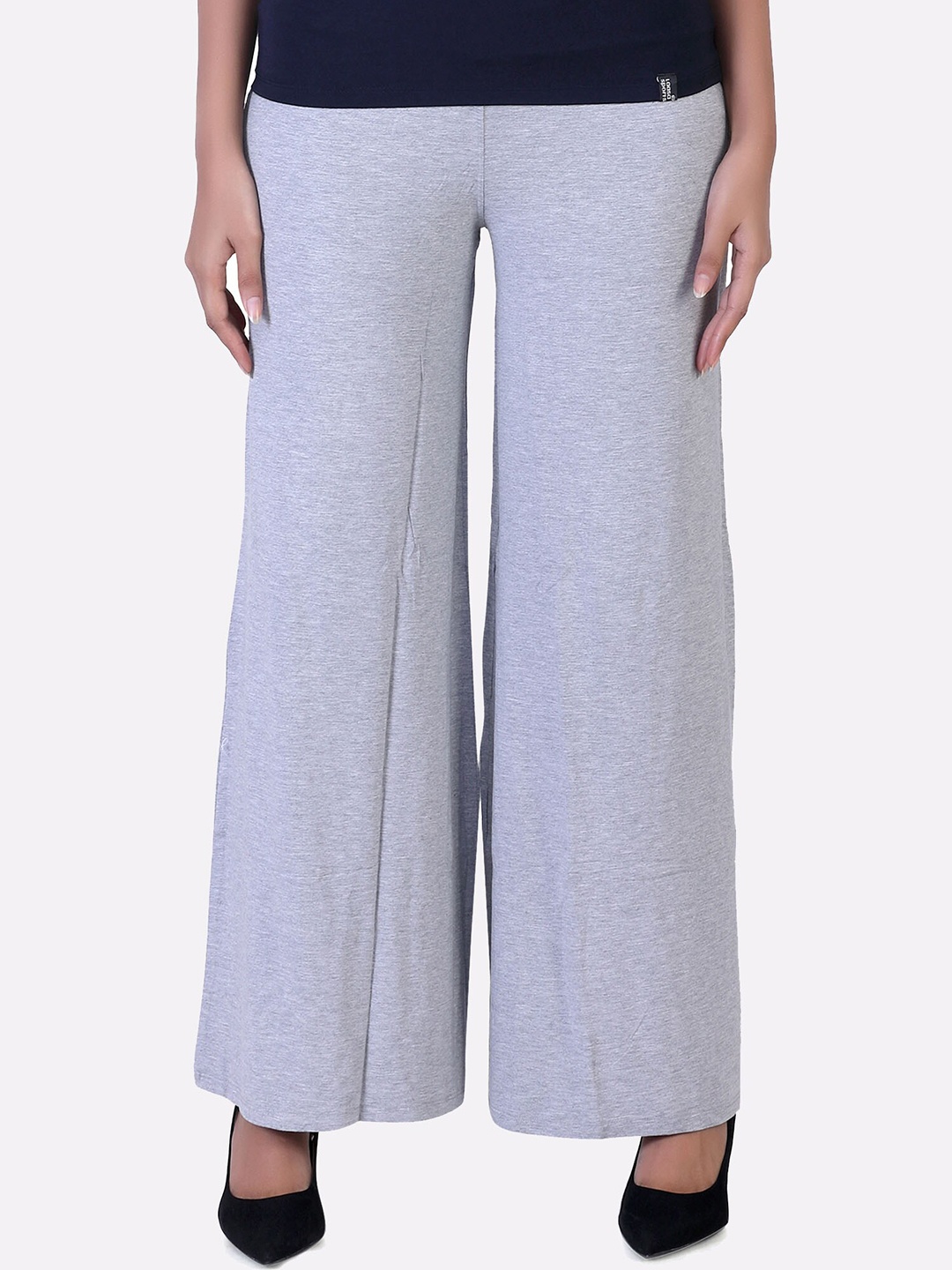 

LAASA SPORTS Women Grey Knitted Palazzos