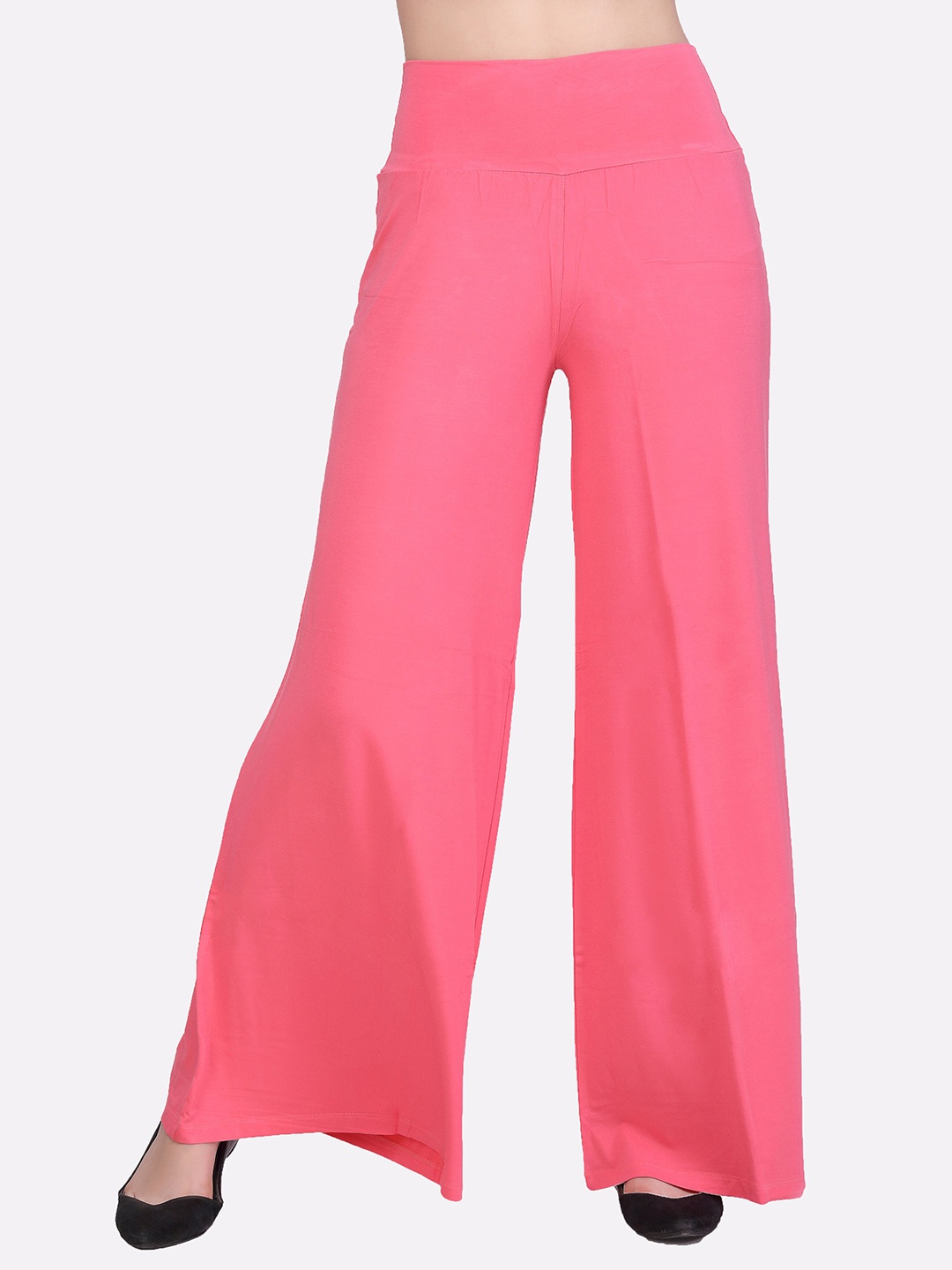 

LAASA SPORTS Women Pink Knitted Palazzos