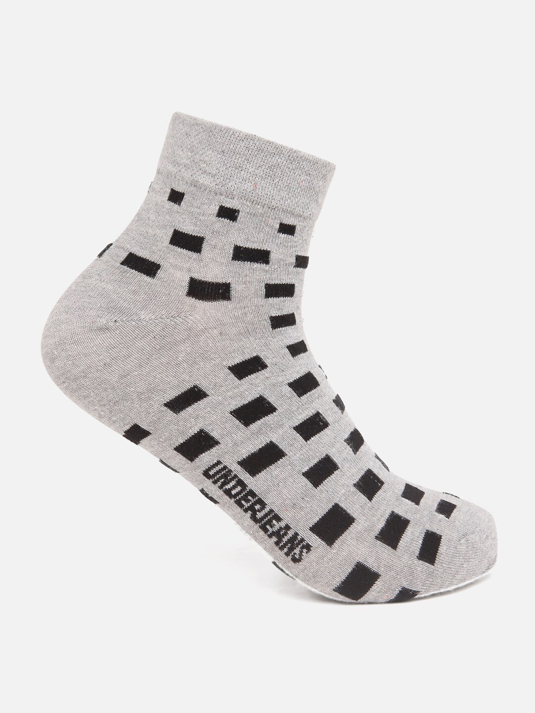 

Underjeans by Spykar Men Ankle Length (Non Terry) Socks, Grey