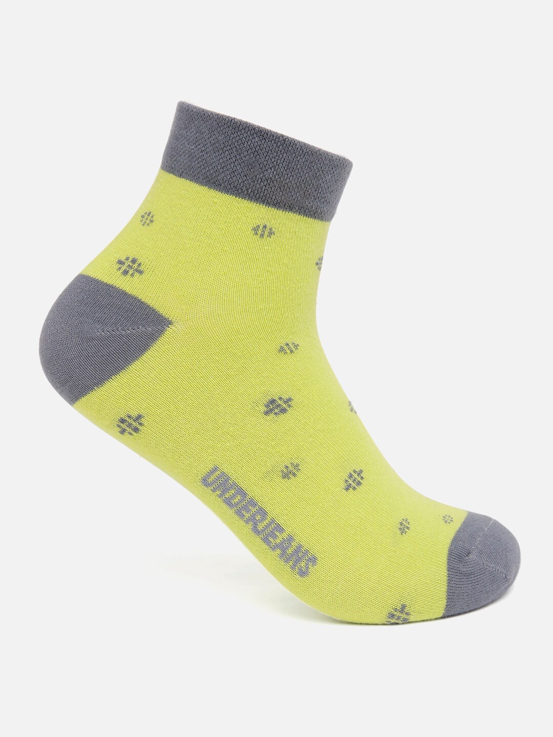 

Underjeans by Spykar Men Ankle Length Non Terry Single Pair of Socks, Green