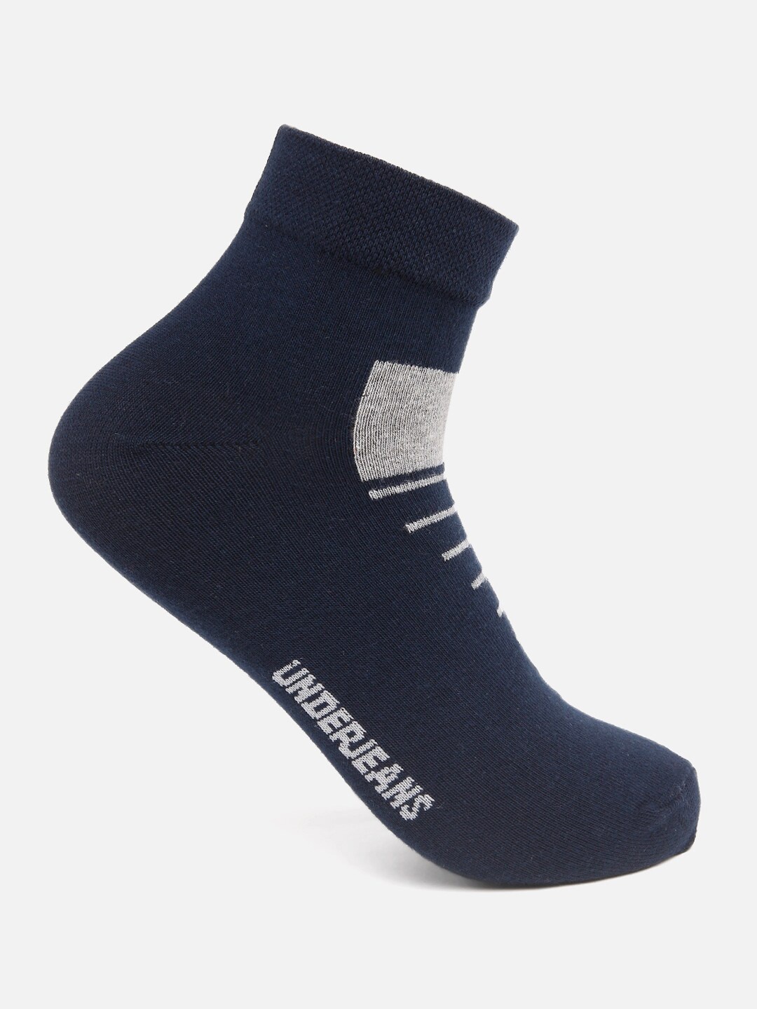 

Underjeans by Spykar Men Ankle Length (Non Terry) Socks, Navy blue