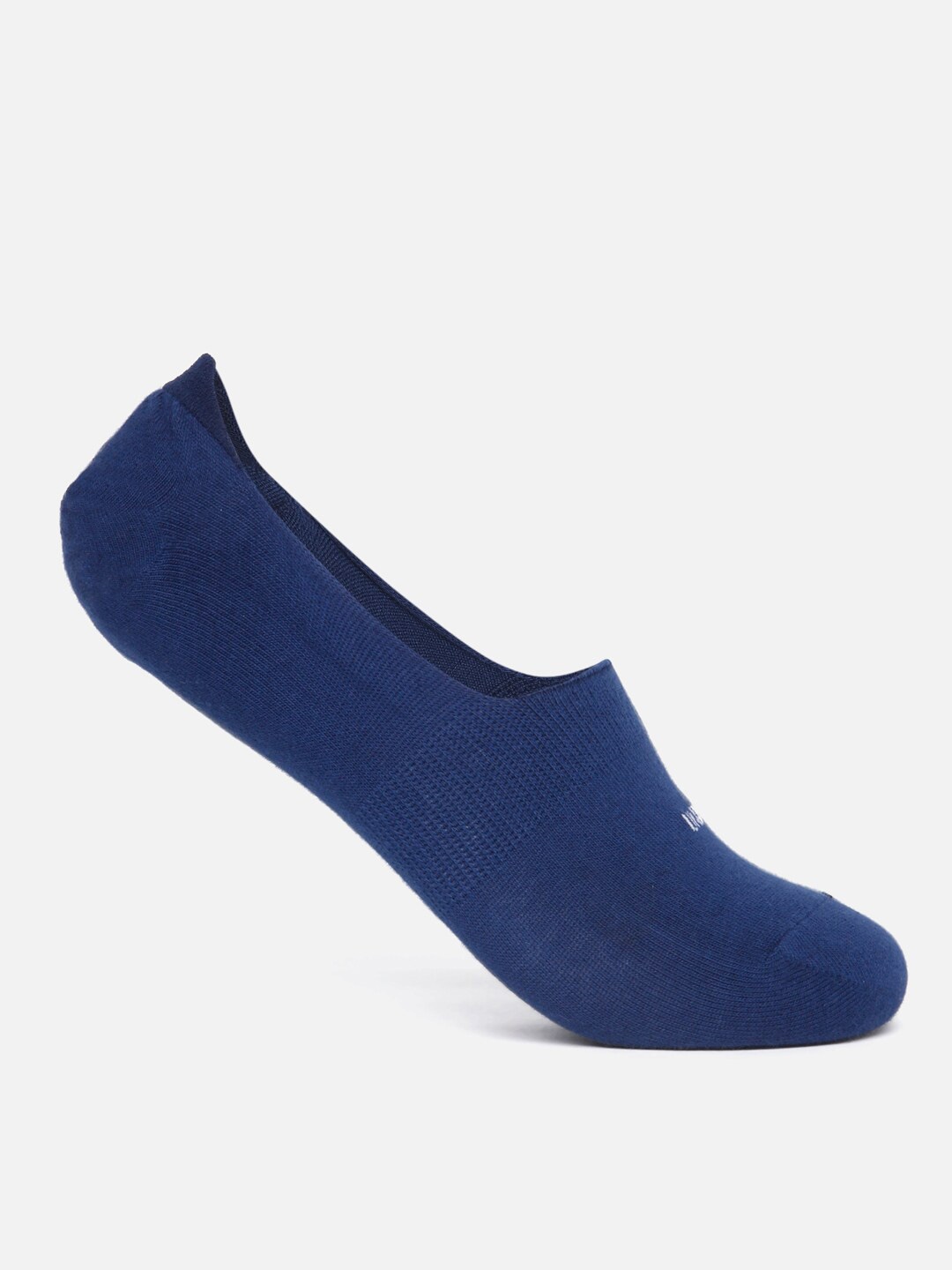 

Underjeans by Spykar Men Navy Blue Solid Cotton No Show Socks
