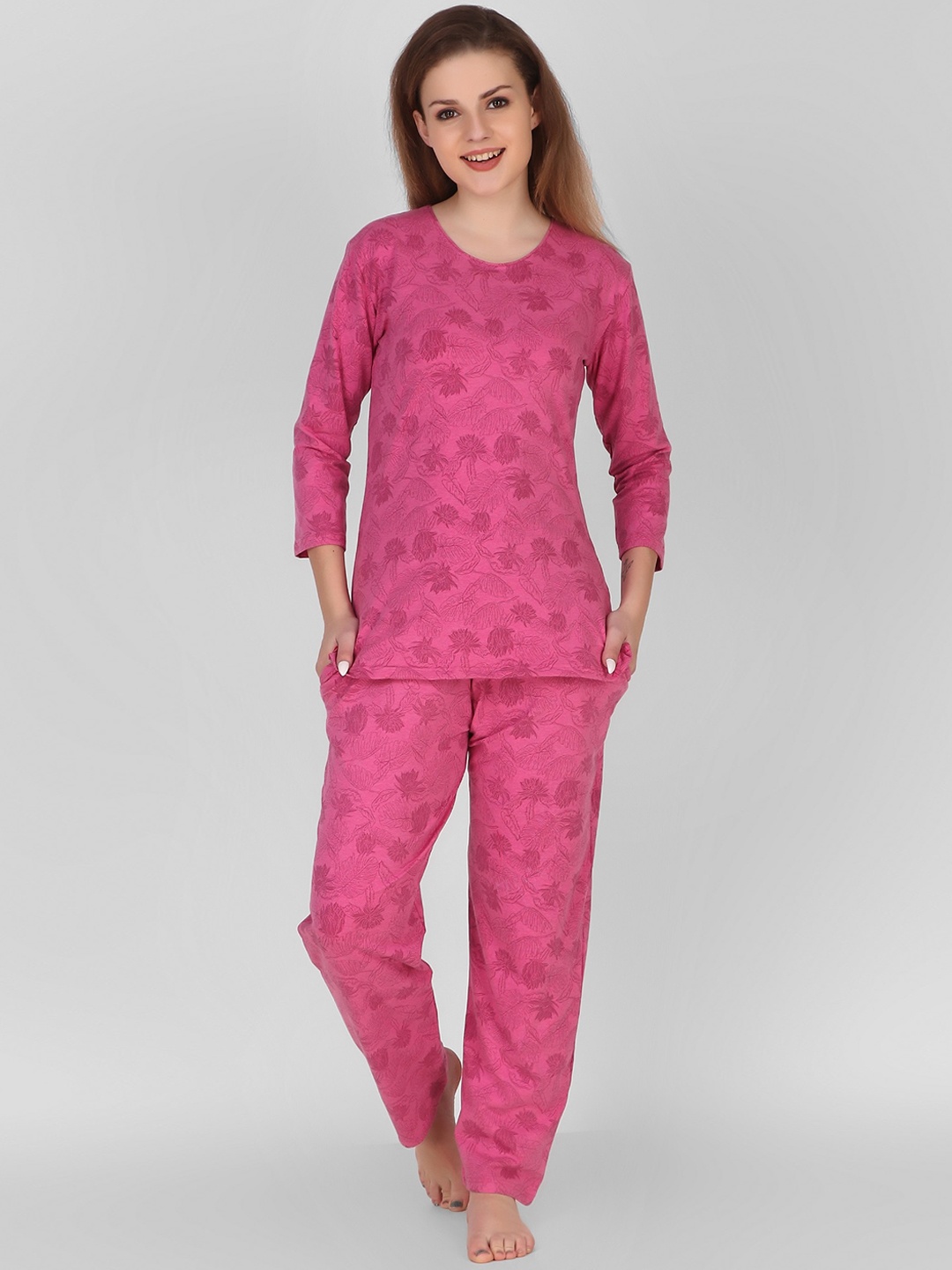 

Keepfit Women Pink Printed Night suit