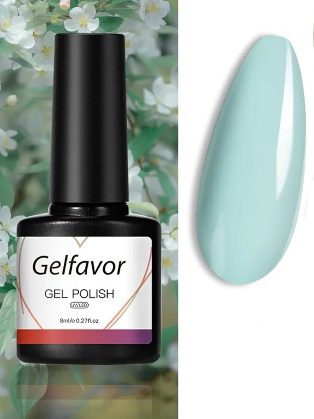 

Gelfavor Gel Base Coat Hybrid Nail Polish - G1008 8 ml, Multi