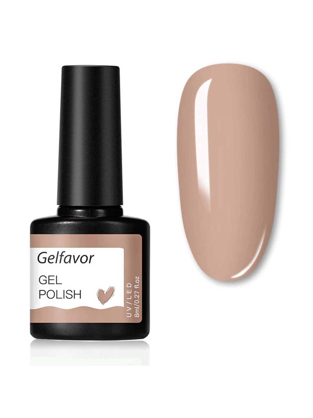 

Gelfavor Summer Hybrid UV&LED Odorless Long-Lasting Gel Nail Polish - Shade G070, Beige