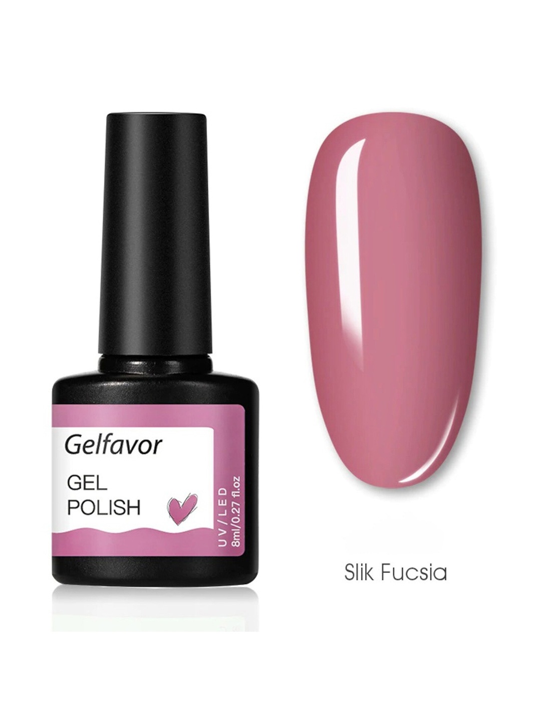 

Gelfavor UV / LED Hybrid Gel Nail Polish 8 ml - Slik Fucsia, Pink