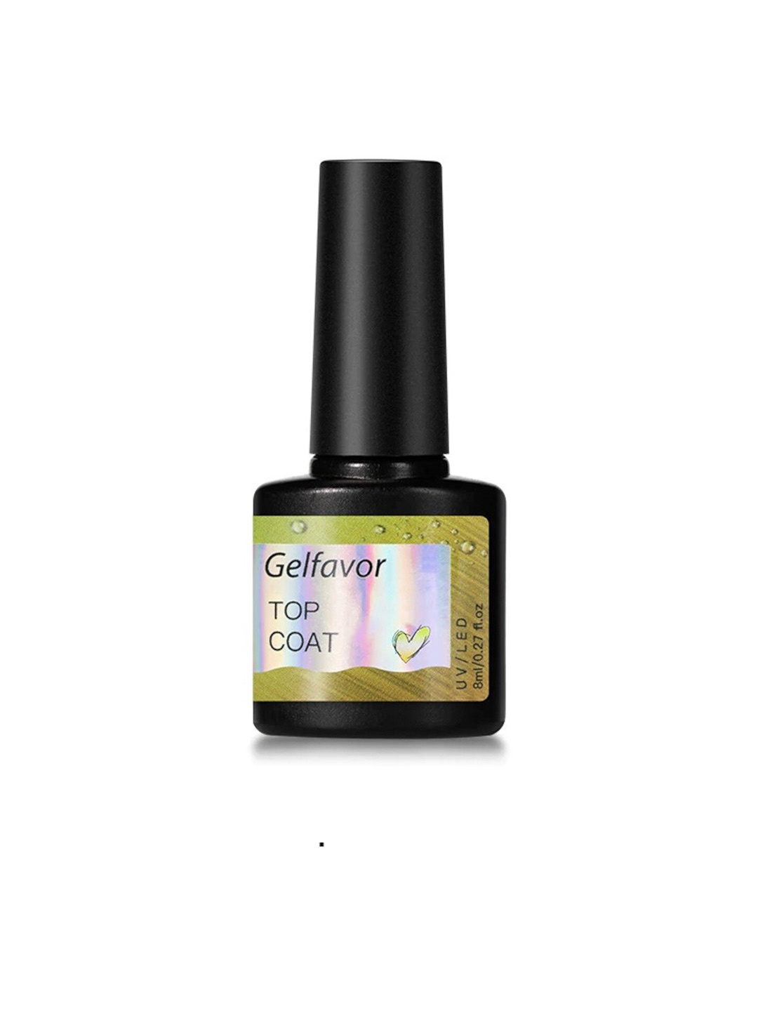 

Gelfavor Nail Gel Top Coat Hybrid Nail Polish - Top 8 ml, Transparent