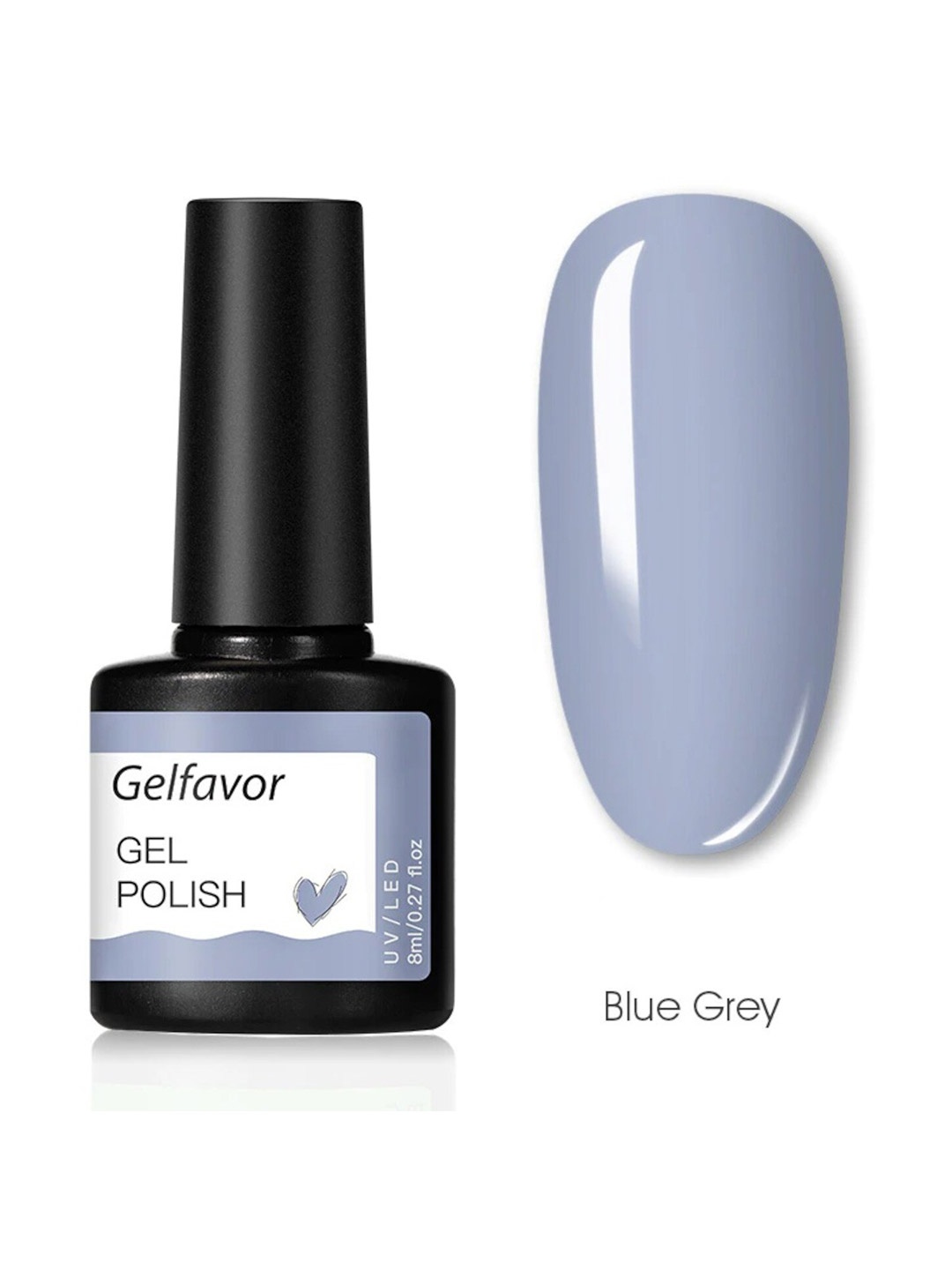 

Gelfavor UV / LED Hybrid Gel Nail Polish 8 ml - Blue Grey