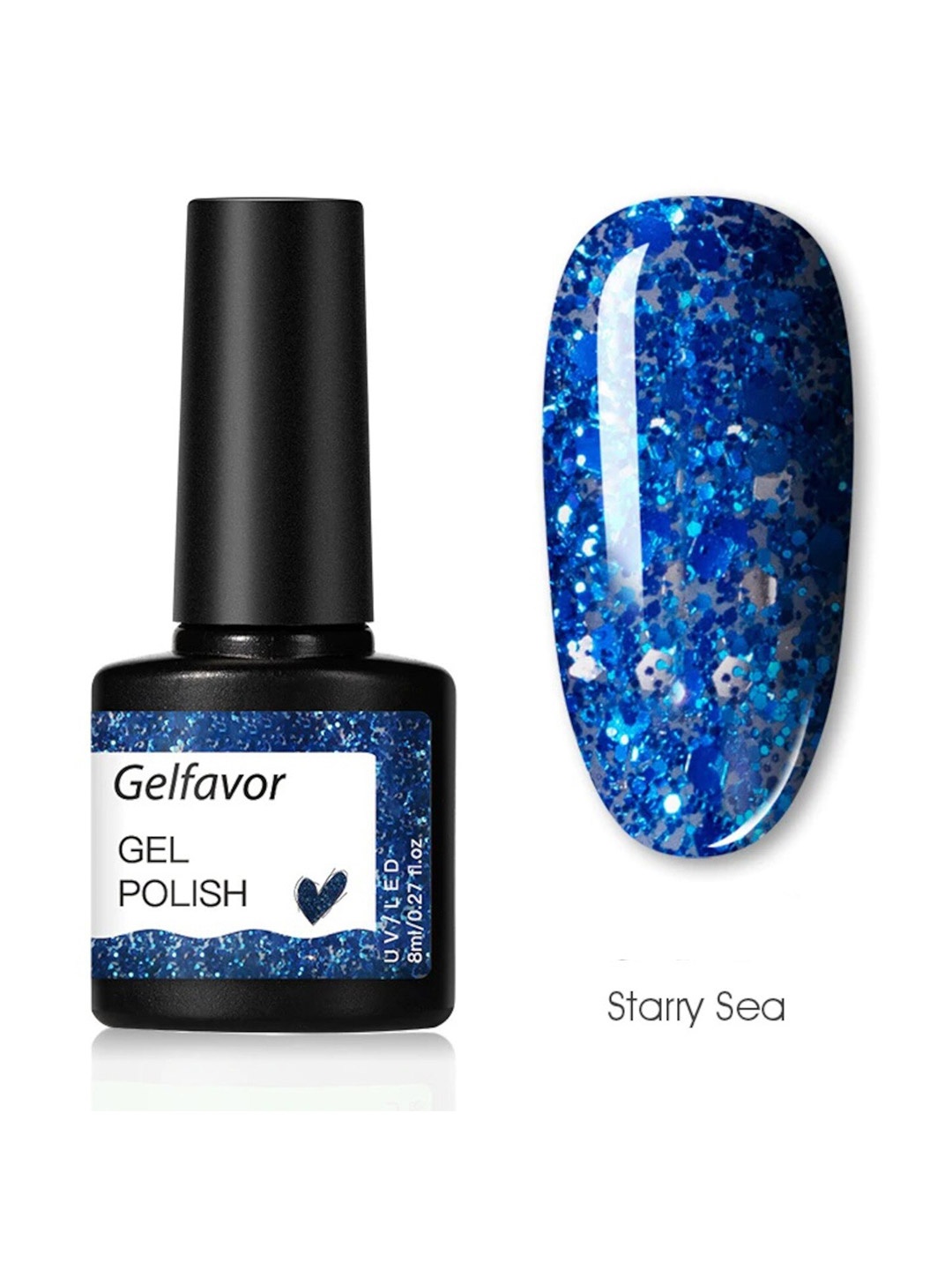 

Gelfavor UV / LED Hybrid Gel Nail Polish 8 ml - Starry Sea, Blue