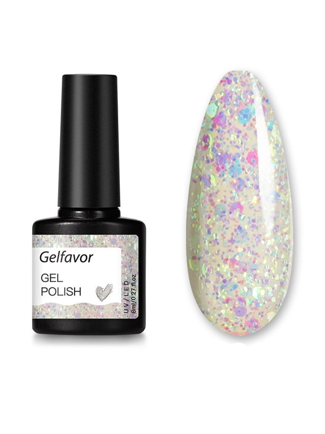 

Gelfavor Gel Hybrid Nail Polish - G004 8 ml, Multi