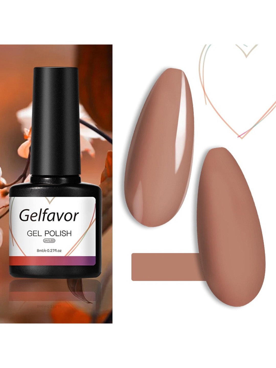 

Gelfavor Gel Base Coat - G1001 8 ml, Multi