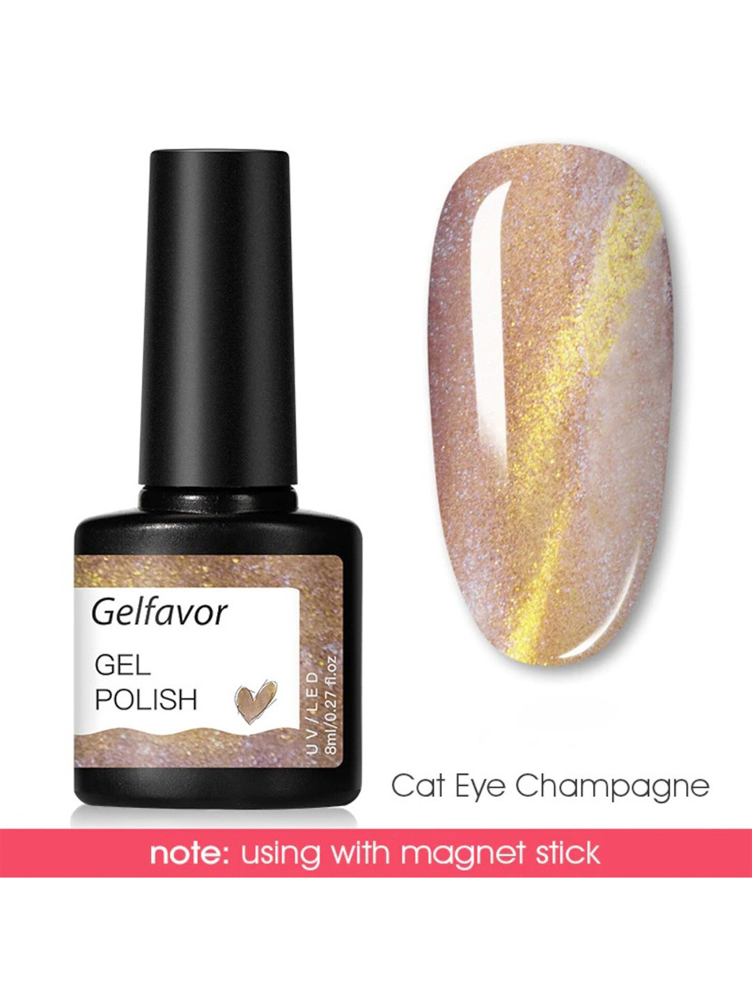 

Gelfavor Gel Hybrid Nail Polish - G080 8 ml, Multi